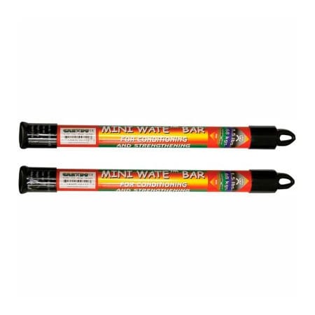 Fabrication Enterprises CanDo Mini WaTE Exercise Weight Bar, 1.5 lb., Red, 2 Each 10-1651